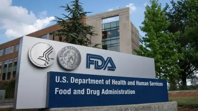Front of FDA U.S. Department of Health and Human Services Food and Drug Administration building