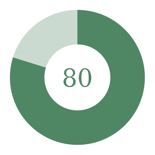 80 percent infographic